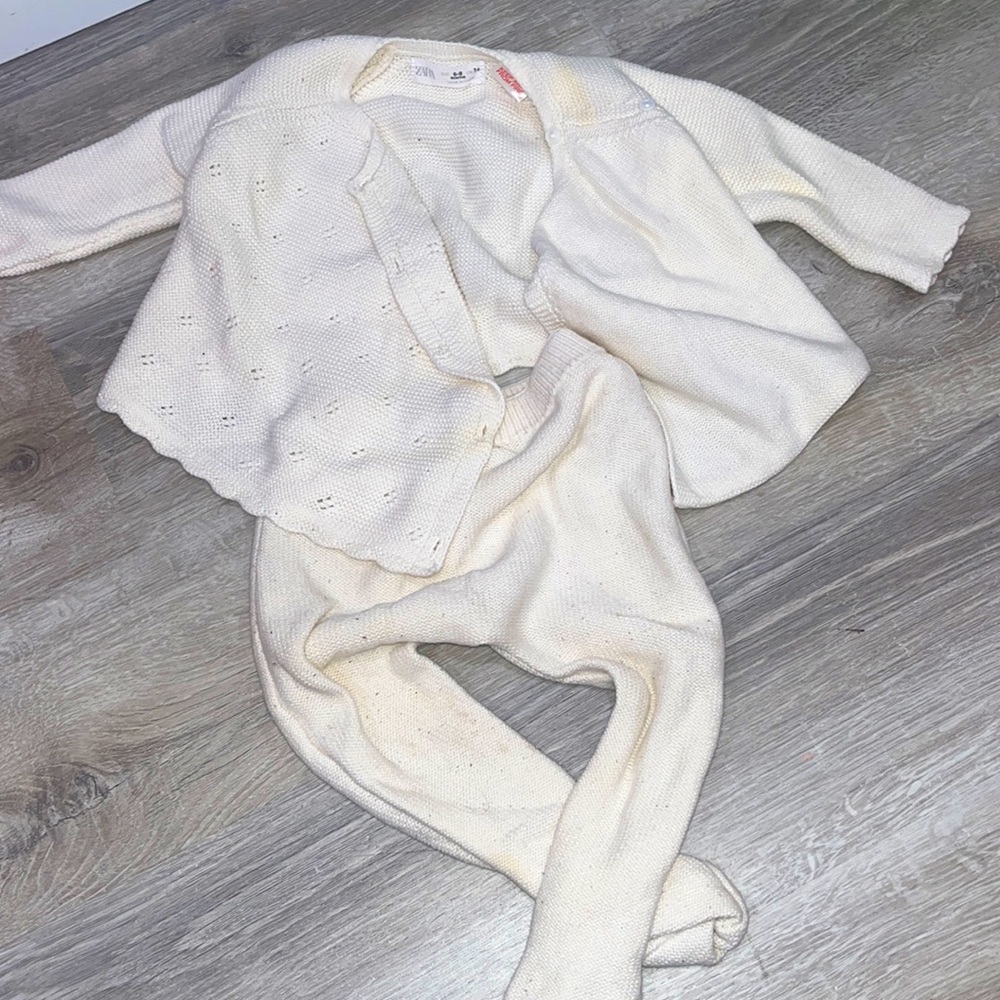 Zara baby 2 piece knit set